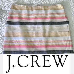 *SALE* J. Crew Metallic Striped Skirt